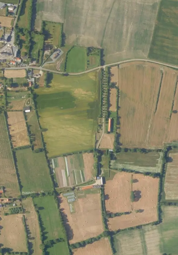 Vue satellite de l'ancien domaine de la Bectière. Le lieu est presque resté identique au 18e siècle.